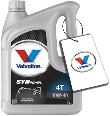 VALVOLINE SYNPOWER 4T 10W40 4L 10W-40 + GRATIS