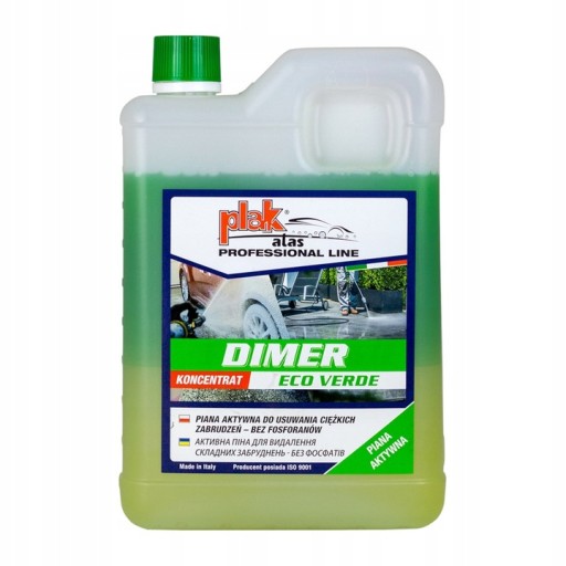 PLAK ATAS DIMER ECO VERDE 2L 2KG AKTYWNA PIANA DWUSKŁADNIKOWA DO MYCIA AUTA