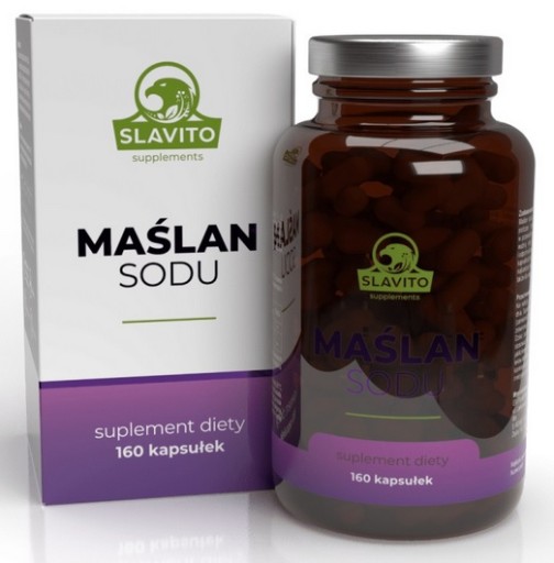 Slavito Maślan Sodu kwas masłowy 160 kapsułek
