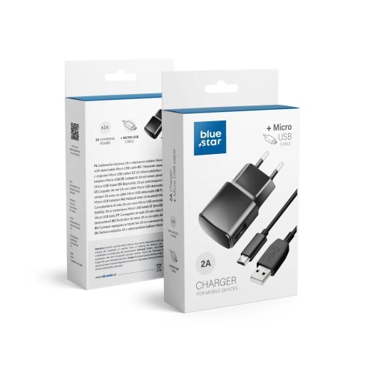 SZYBKA Ładowarka SIECIOWA USB typ C Uniwersalna 2A