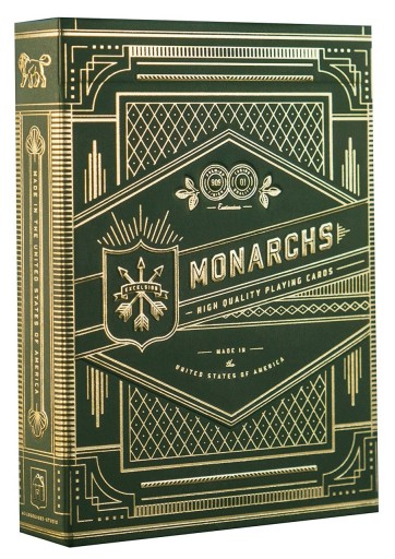 Theory11 MONARCHS Green - karty klasyczne