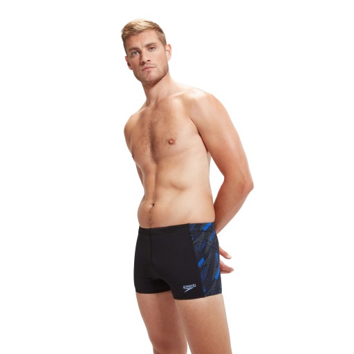 SPEEDO STROJE PŁYWACKIE MĘSKIE HYPERBOOM PNL ASHT AM BLACK/BLUE 8-003014167