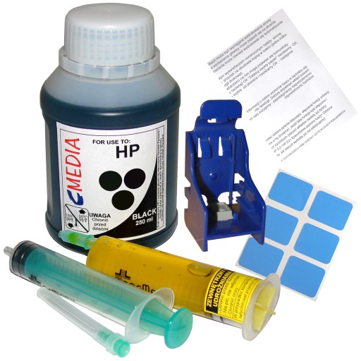 TUSZ DO HP 301 302 304 305 652 653 704 901 BK+KLIP