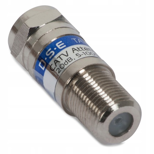 Tłumik stały 20dB DSE TA01-20 5-1000 MHz wtyk F