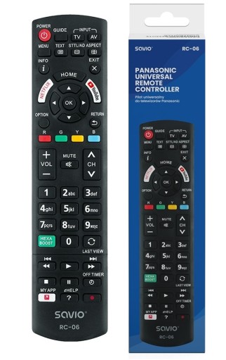 Pilot do Telewizora TV PANASONIC Savio RC-06 z Netflix YouTube EUR N2Q TNQ