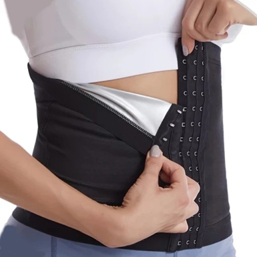 Qtree Women Breasted Sweat Girdle Waist Trainer Tr