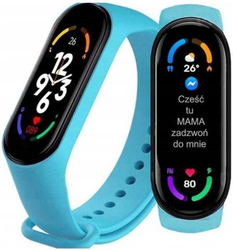 SMARTBAND M7 OPASKA SPORTOWA SMARTWATCH + 2 PASKI