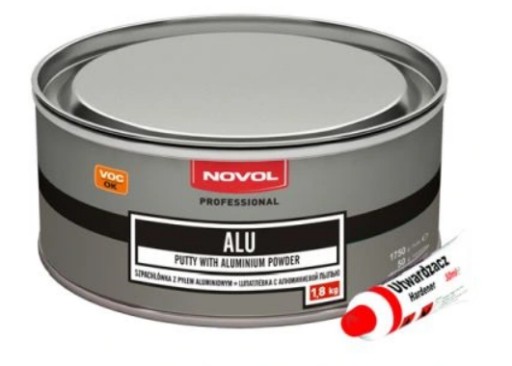 NOVOL ALU Szpachla samochodowa pyłem aluminium 1,8kg