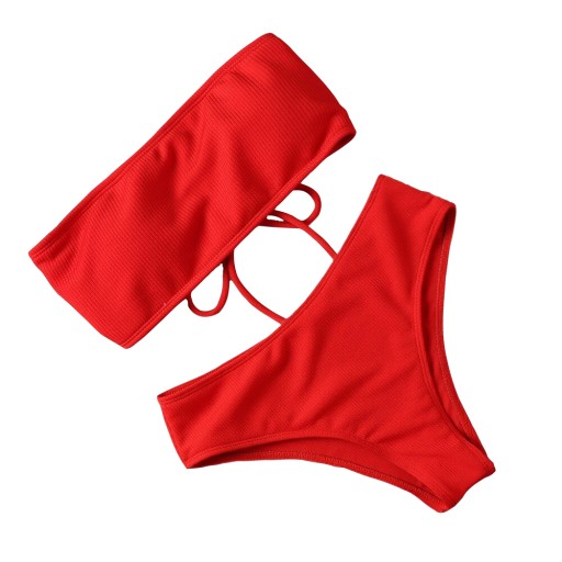 STRÓJ KĄPIELOWY BIKINI 2-CZĘŚCIOWY BEZ RAMIĄCZEK M