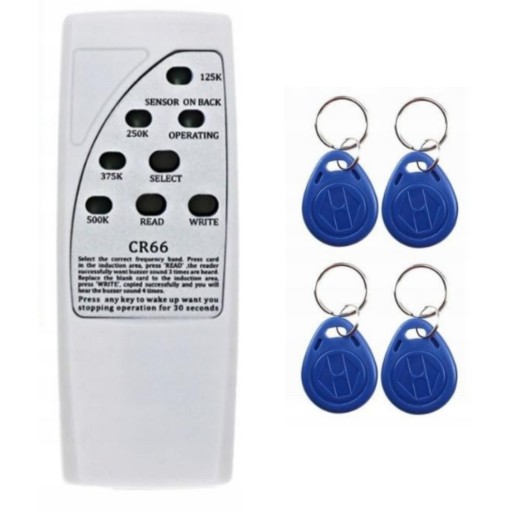 Czytnik Programator Duplikator RFID 5 breloczki