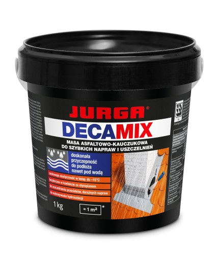 Uszczelniacz dekarski do szybkich napraw masa bitumiczna Jurga czarny 1kg