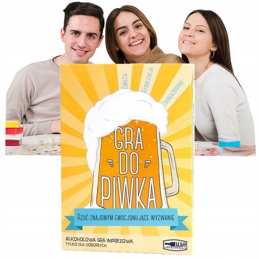 Imprezowa GRA INTEGRACYJNA dla DOROSŁYCH Wciągająca GRA Gra do Piwka Super