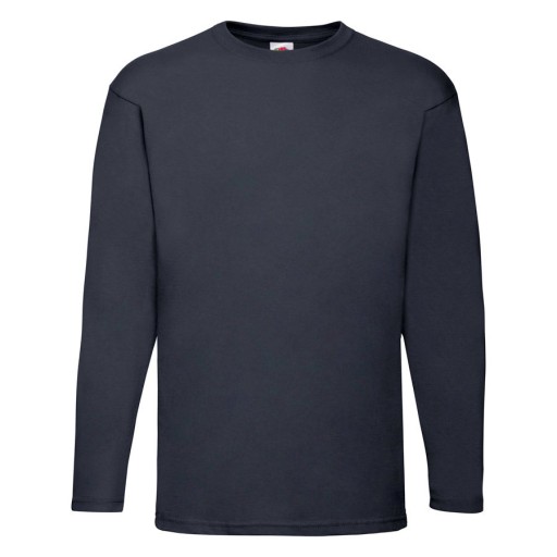 Koszulka męska dł.rękaw VALUEWEIGHT c.granat XL