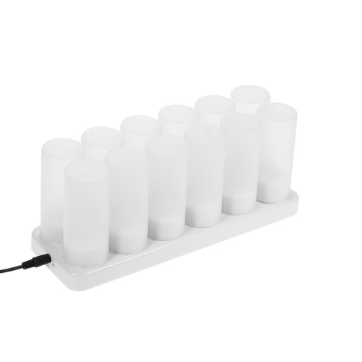 Set of 12 Rechargeable LED Color Changing