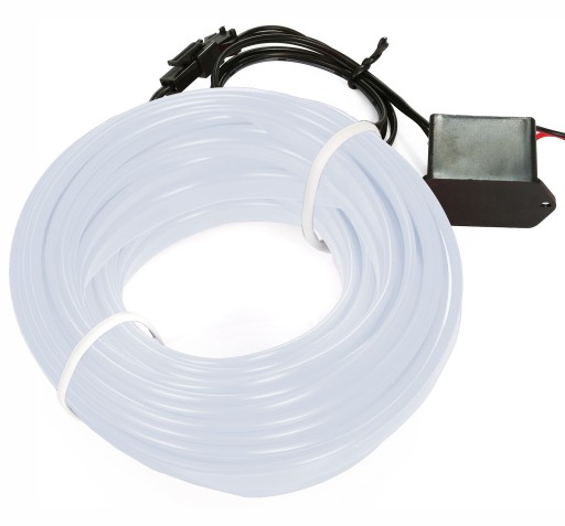 Światłowód EL WIRE LED Taśma Ambient 10M Ice Blue