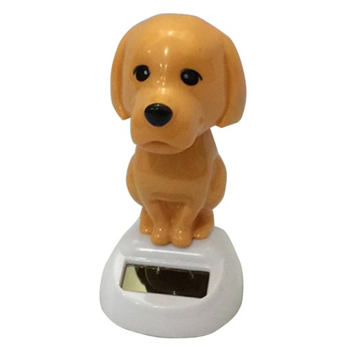 Solar Powered Cartoon Dog Figurine, Motion Novel