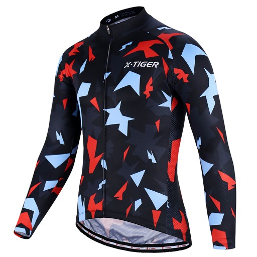 Bluza Rower Rowerowa Męska Ocieplana Wiosenna Anatomiczny Krój X-Tiger 5XL