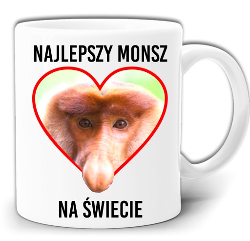NAJLEPSZY MONSZ MĄŻ NA ŚWIECIE KUBEK +PUDEŁK GW265