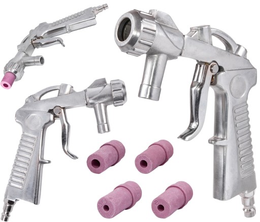 PIASKARKA PISTOLET DO PIASKOWANIA KABINA + 4 DYSZE