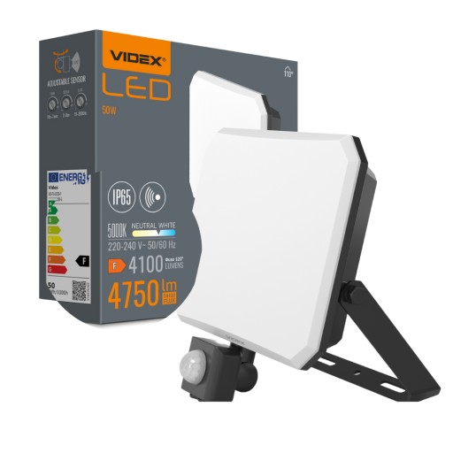 HALOGEN LED Czarny Mniej Drażni Oczy Długa Żywotność Solidny 50W IP65 IK07