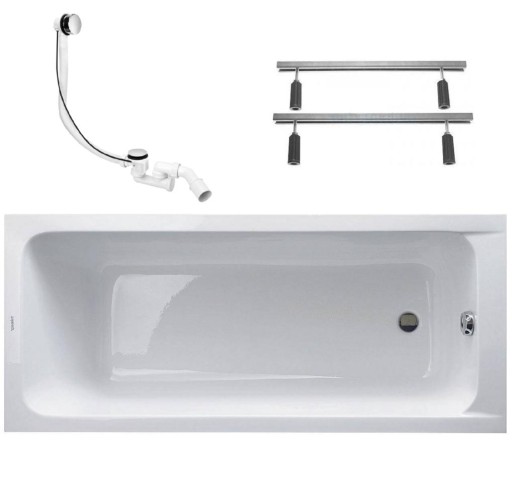 Duravit D-Code Wanna prostokątna+nogi+syfon