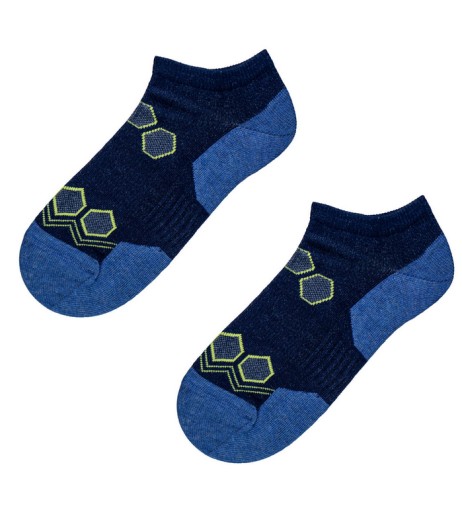 WOLA STOPKI MĘSKIE SPORTIVE AG+ W.961 NAVY 45-47