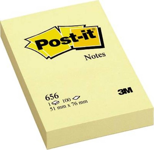 Karteczki samoprzylepne Post-it żółte 51x76mm 100k