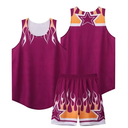 Healthvictor Reversible Basketball Tank Top Shorts Sets