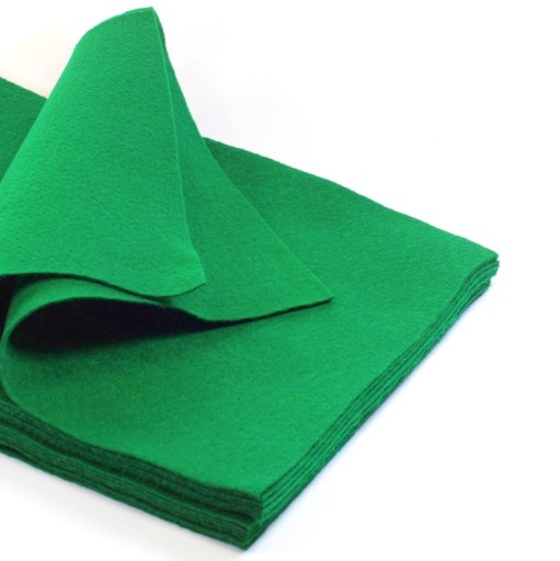 FILC DEKORACYJNY W ARKUSZU 30x40cm zielony 2mm