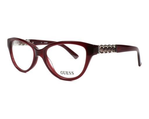 GUESS GU2381 burgundowe kocie +ETUI 52-16-140