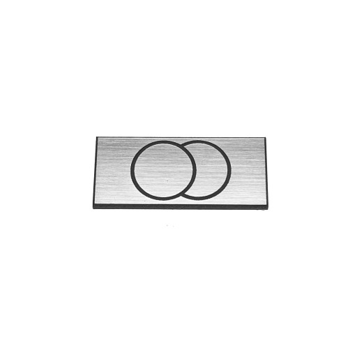 Naklejka Emblemat UNITRA FONICA srebrna 34x15mm