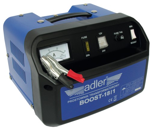 BOOST18/1 Prostownik transformatorowy 12/24V ADLER