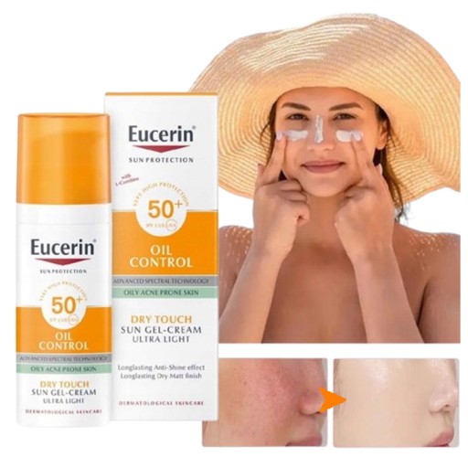 EUCERIN Sun Protection Oil Control Lekki ochronny żel-krem SPF 50 , 50 ml
