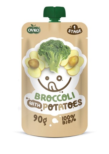 Danie brokuł-ziemniak po 6 miesiącu życia BIO 90 g (OVKO) OVKO