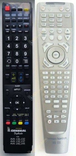 Pilot duplikat Harman Kardon AVR135, AVR137 NOWY