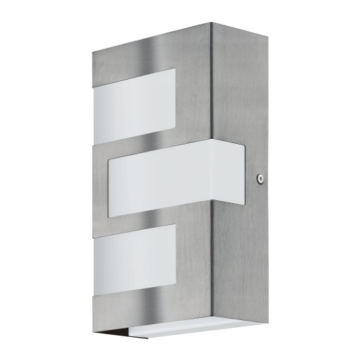 LAMPA ZEWNĘTRZNA Eglo odcienie szarości i srebra zintegrowane źródło LED 2W