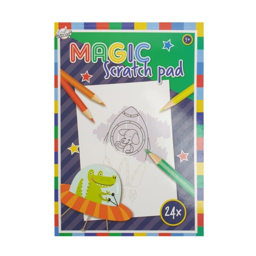 Magiczny blok zdrapka 24 arkusze Kosmos