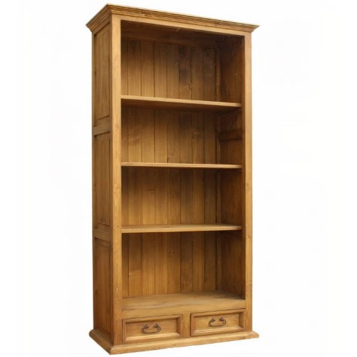 REGAŁ NA KSIĄŻKI DREWNIANY BIBLIOTECZKA BIAŁY DĄB
