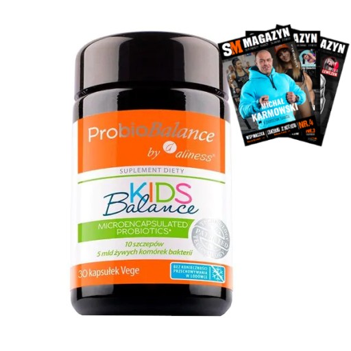 ALINESS ProbioBALANCE Probiotyk dla dzieci TRAWIENIE ODPORNOŚĆ 30kaps