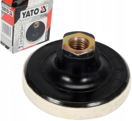 FILC POLERSKI KRĄŻEK TARCZA DYSK 75X10MM M14 YATO