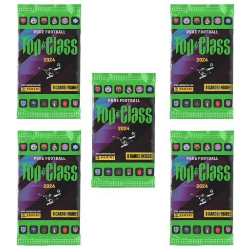 Top Class 2024 | 5 SASZETEK 4+1 GRATIS | 40 karty piłkarskie do albumu HIT