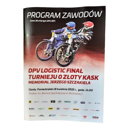 PROGRAM FINAŁ TURNIEJU O ZŁOTY KASK OPOLE 18.04.22