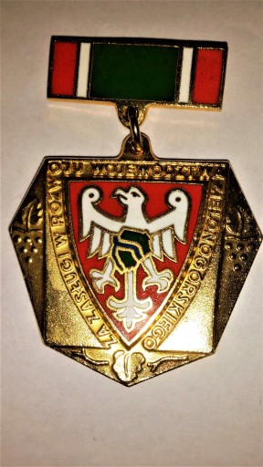 odznaka ZA ZASŁUGI W ROZWOJU WOJ. ZIELONOGÓRSKIEGO