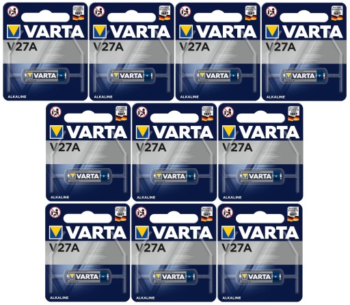 bateria Varta V27A, CA22, EL812, MN27 - 10 szt.