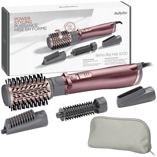 LOKÓWKO SUSZARKA OBROTOWA BABYLISS AS960E JONIZACJA 4 KOŃCÓWKI 1000W