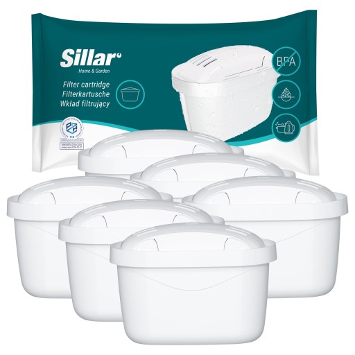 Sillar filtr do dzbanek filtrujący Dafi zamiennik 6x wkład do dzbanek Brita