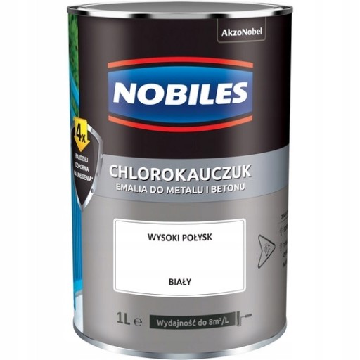 FARBA CHLOROKAUCZUK NOBILES BIAŁY 10L