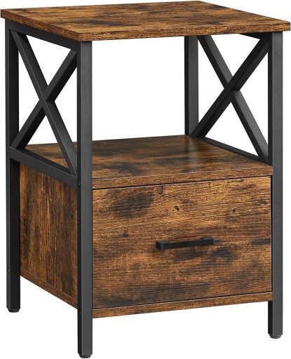 Szafka nocna loft retro industrial z szufladą