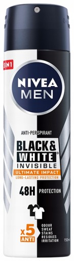 NNIVEA MEN Antyperspirant Black & White Invisible Ultimate Impact 150 ml