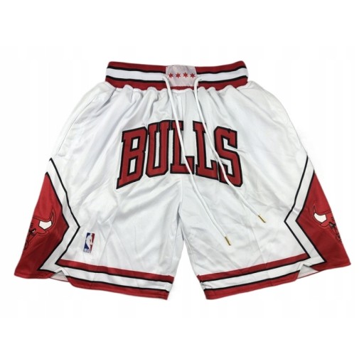 Spodenki Z Kieszeniami Wyszywane Chicago Bulls, 3XL